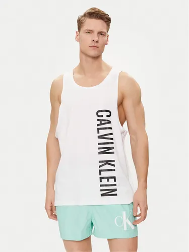 Calvin Klein Swimwear Tank-Top KM0KM00997 Weiß Regular Fit