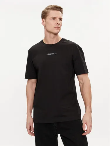 Calvin Klein T-Shirt Linear Back Logo K10K112486 Schwarz Regular Fit