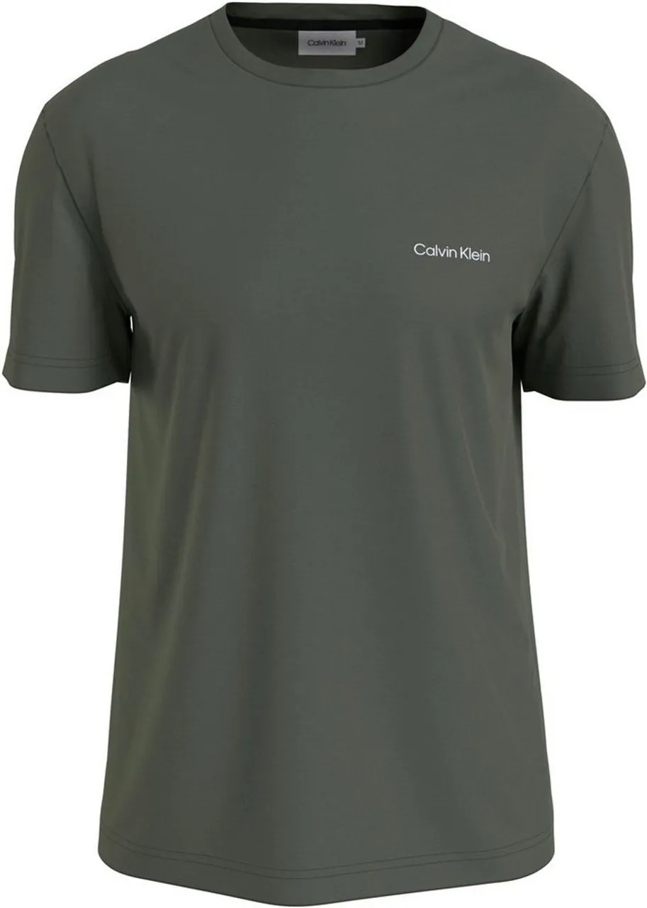 Calvin Klein T-Shirt MICRO LOGO INTERLOCK T-SHIRT mit Markenlabel
