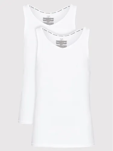Calvin Klein Underwear 2er-Set Tank-Tops 000NB1099A Weiß Slim Fit