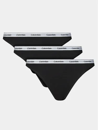 Calvin Klein Underwear 3er-Set klassische Damenslips 000QD5207E Schwarz