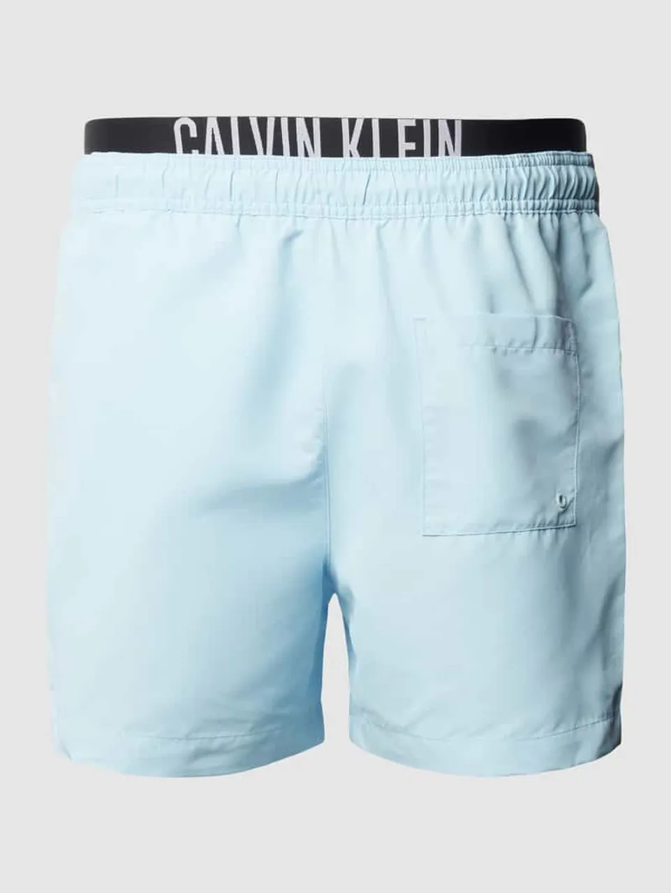 Calvin Klein Underwear Badehose mit elastischem Label-Bund in Hellblau