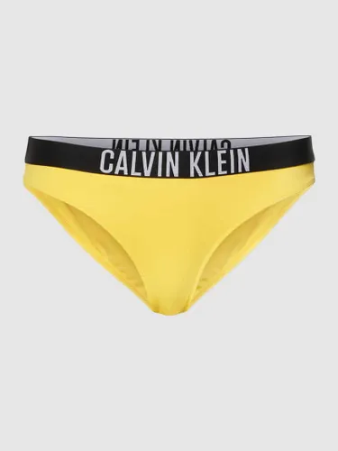 Calvin Klein Underwear Bikini-Hose mit elastischem Logo-Bund Modell 'Intense Power' in Gelb