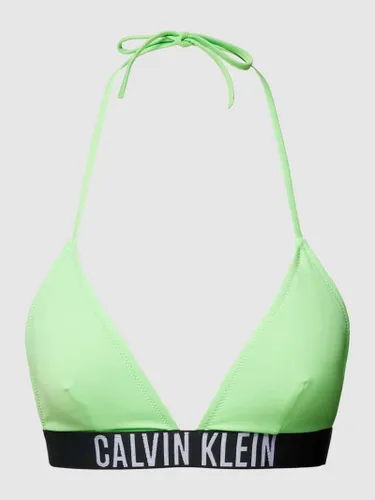 Calvin Klein Underwear Bikini-Oberteil mit elastischem Logo-Bund Modell 'INTENSE POWER' in Gruen