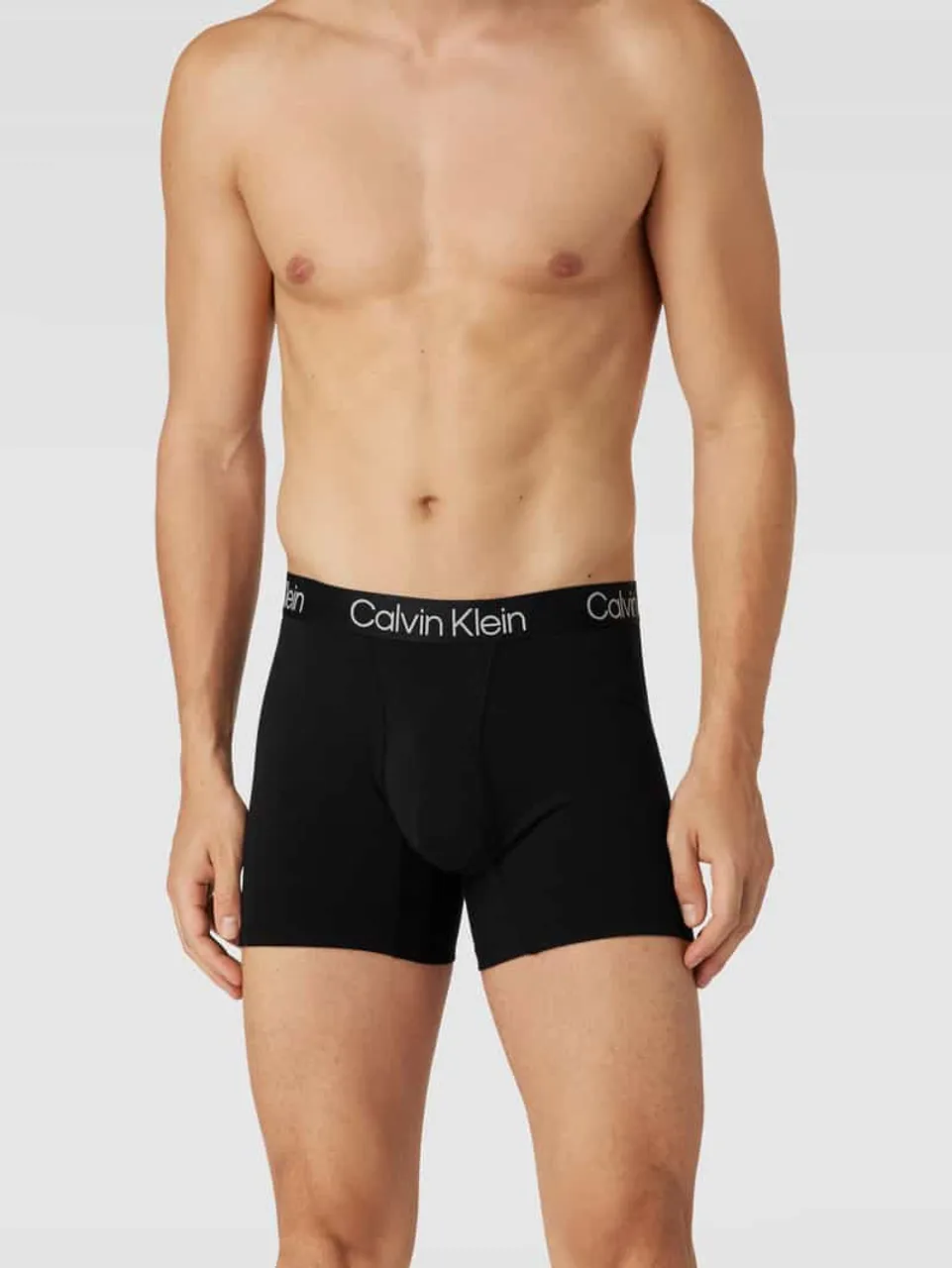 Calvin Klein Underwear Boxershorts mit elastischem Bund im 3er-Pack in Black