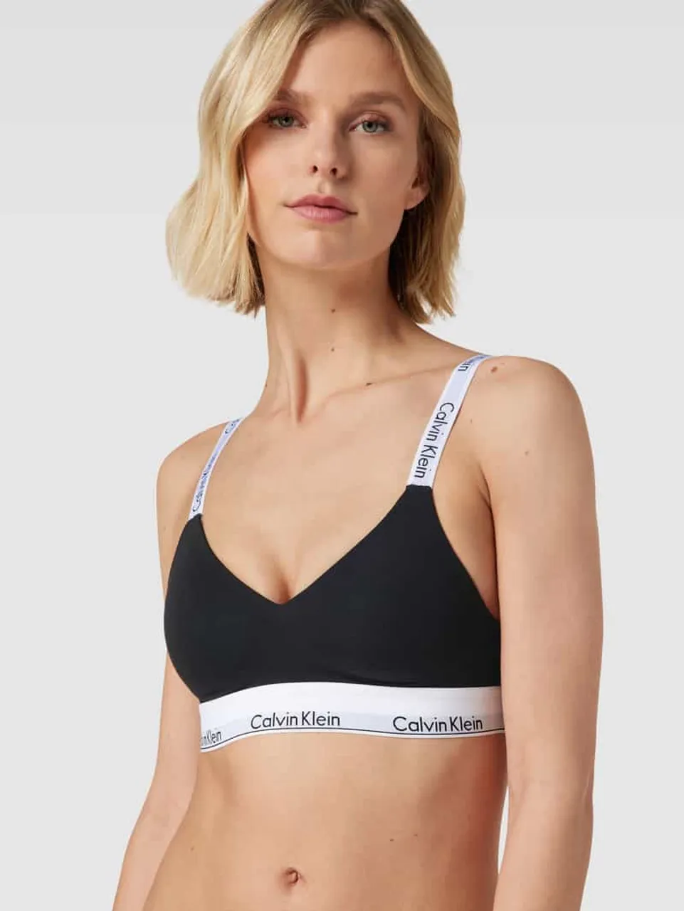 Calvin Klein Underwear Bralette mit Label-Details in Black