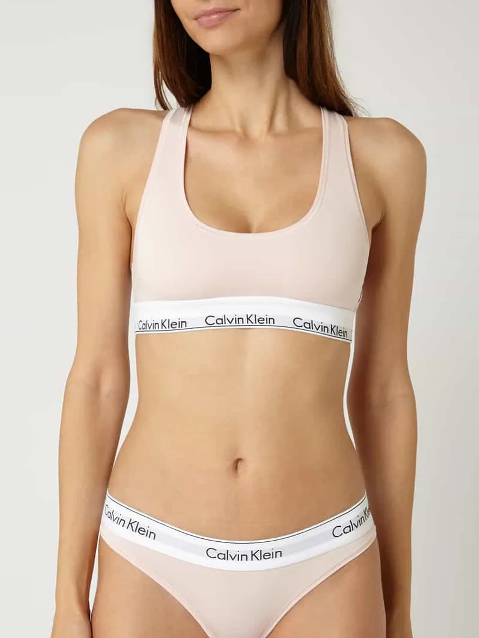 Calvin Klein Underwear Bustier mit Logo-Bund in Rosa