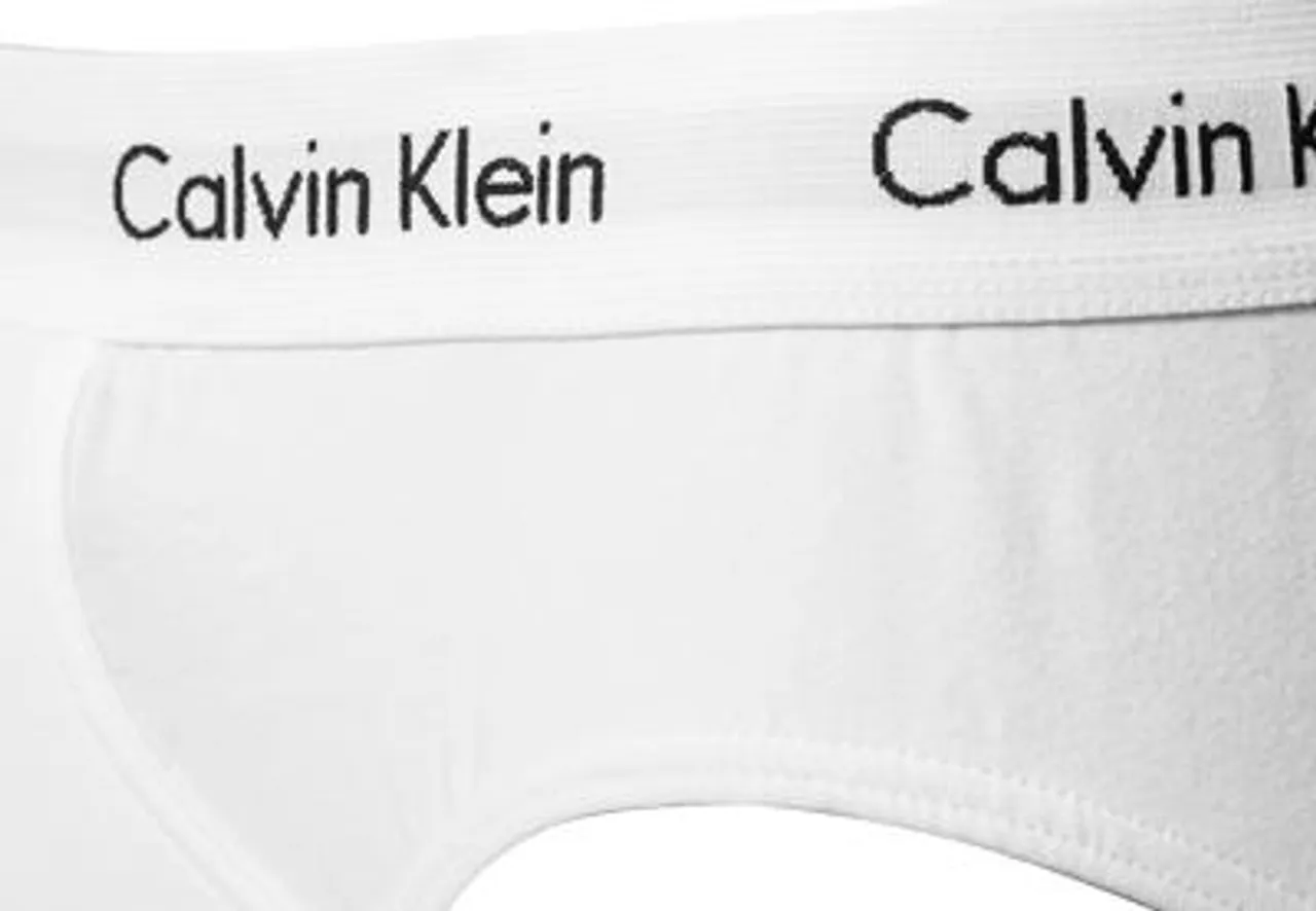 Calvin Klein Underwear Herren Slips weiß Baumwolle unifarben