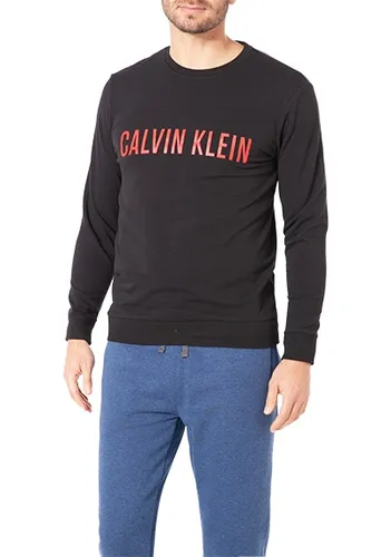 Calvin Klein Underwear Herren Sweatshirt schwarz Baumwolle unifarben