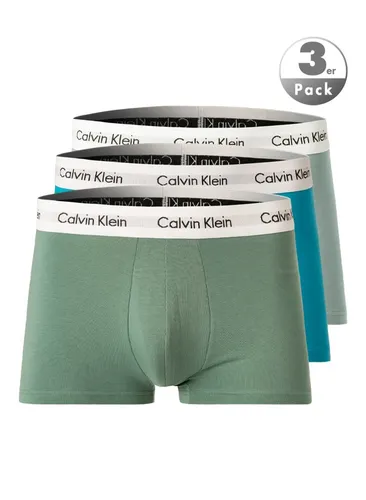 Calvin Klein Underwear Herren Trunks blau Baumwolle unifarben