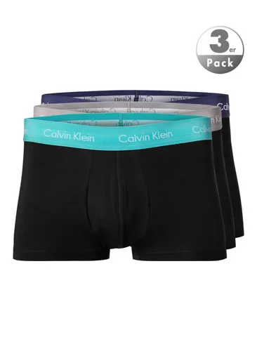 Calvin Klein Underwear Herren Trunks Schwarz Baumwolle & Mix unifarben