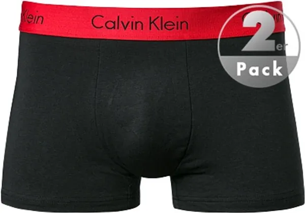 Calvin Klein Underwear Herren Trunks schwarz Baumwolle unifarben