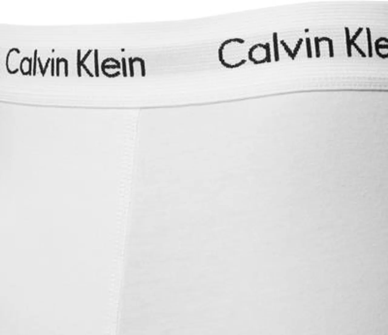 Calvin Klein Underwear Herren Trunks weiß Baumwolle unifarben