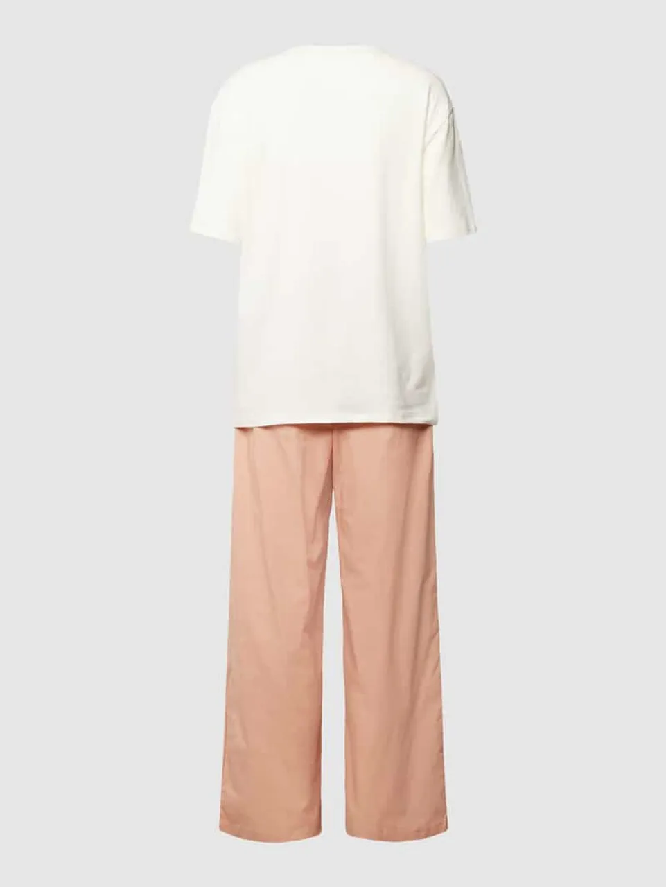 Calvin Klein Underwear Pyjama mit Label-Stitching in Taupe