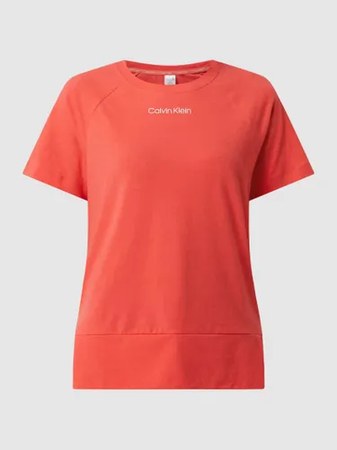 Calvin Klein Underwear Pyjama-Oberteil mit Logos in Koralle