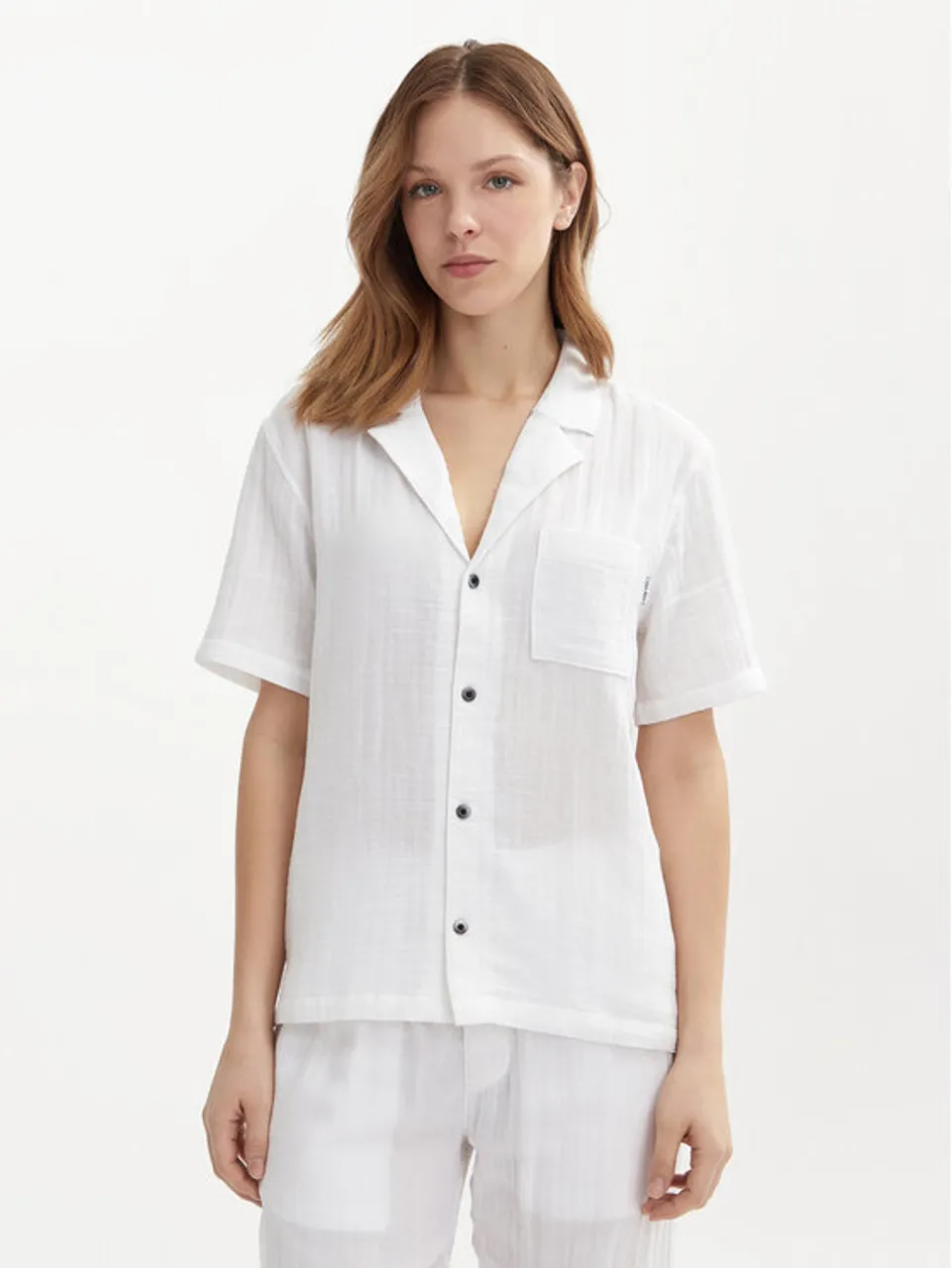 Calvin Klein Underwear Pyjama-T-Shirt 000QS7137E Weiß Relaxed Fit