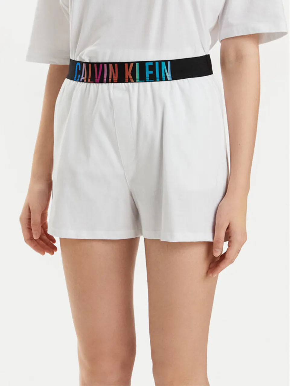 Calvin Klein Underwear Pyjamashorts 000QS7194E Weiß Relaxed Fit