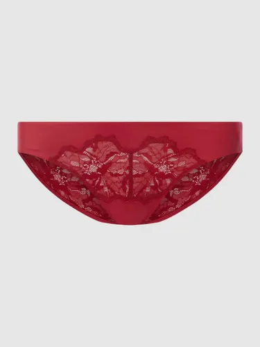 Calvin Klein Underwear Slip aus floraler Spitze in Bordeaux