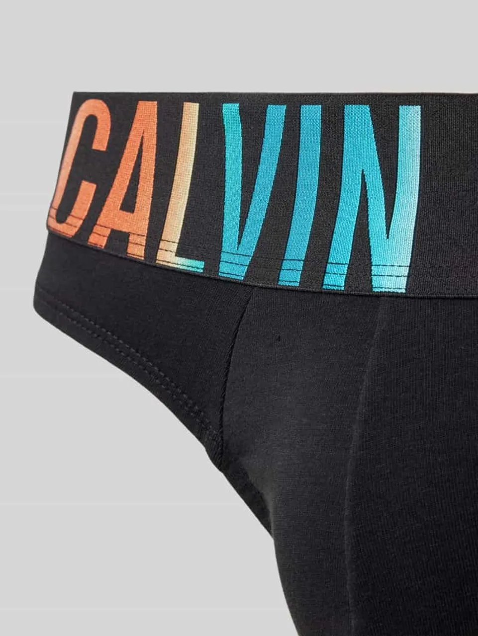 Calvin Klein Underwear Slip mit elastischem Logo-Bund in Black