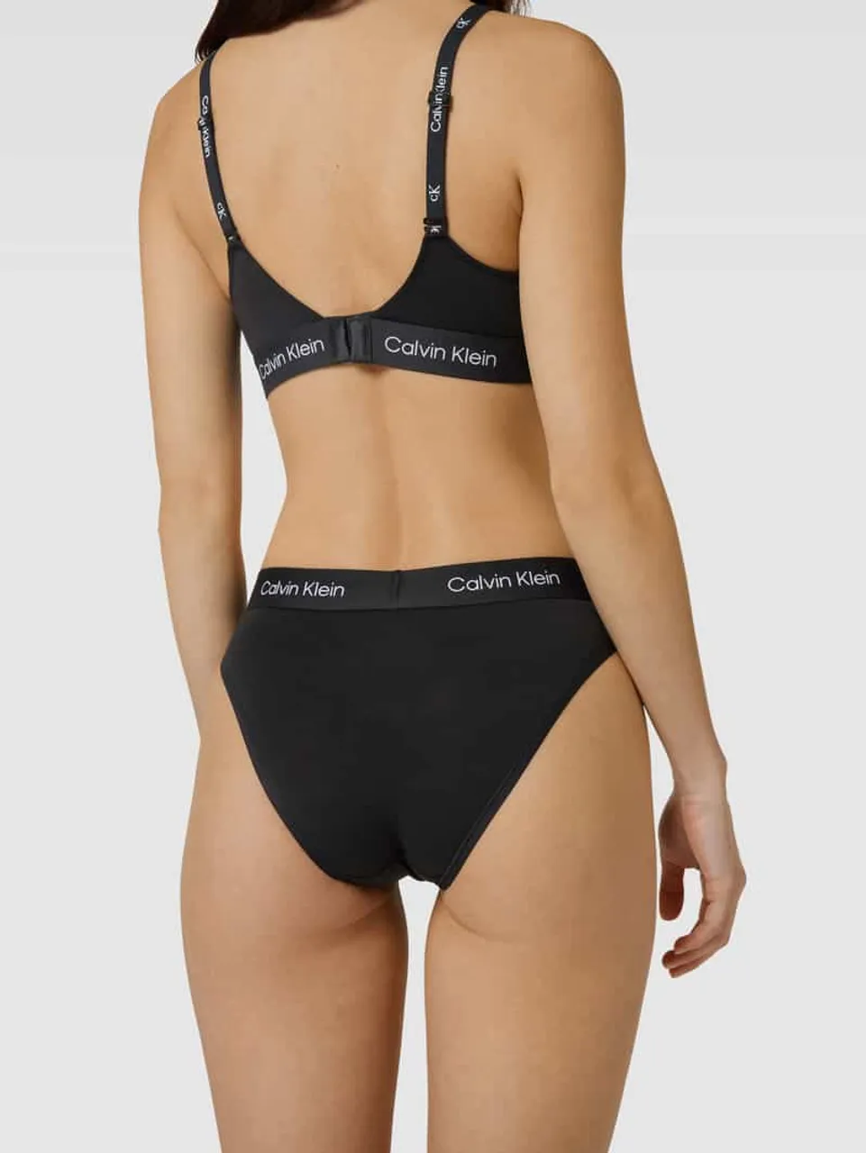 Calvin Klein Underwear Slip mit elastischem Logo-Bund Modell 'MODERN' in Black