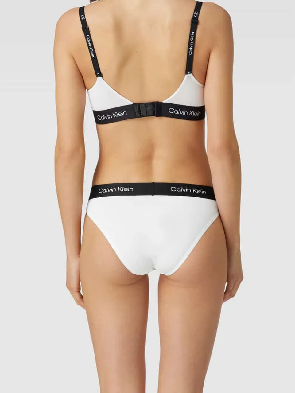 Calvin Klein Underwear Slip mit elastischem Logo-Bund Modell 'MODERN' in Weiss