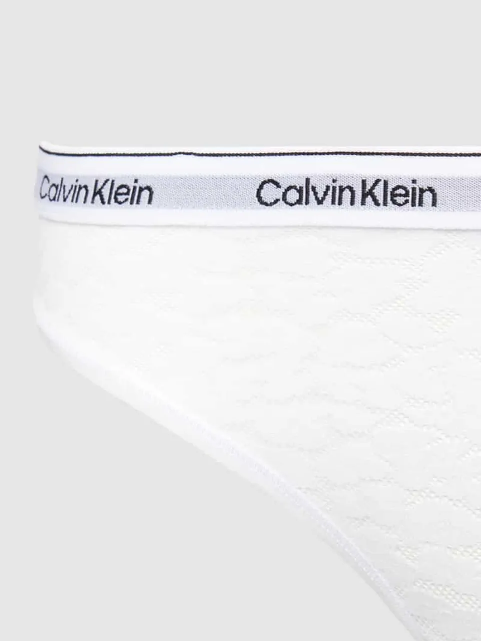 Calvin Klein Underwear Slip mit Label-Bund in Weiss