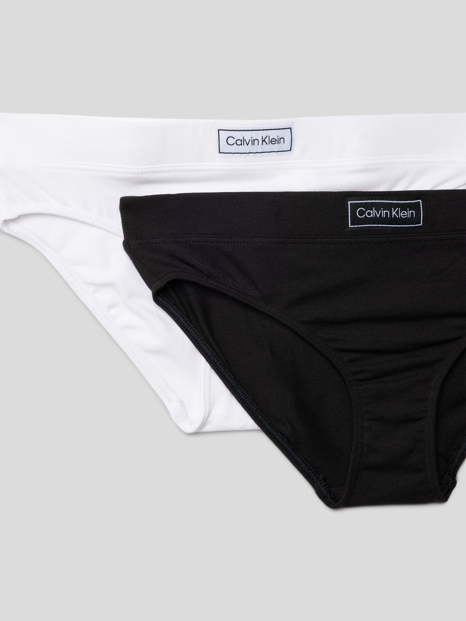 Calvin Klein Underwear Slip mit Label-Patch im 2er-Pack in Weiß