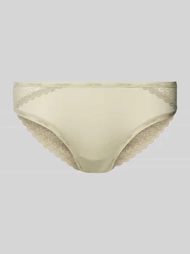 Calvin Klein Underwear Slip mit Spitzenbesatz Modell 'FLIRTY' in Schilf