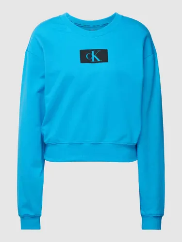 Calvin Klein Underwear Sweatshirt mit Label-Print Modell 'CK 1996' in Blau