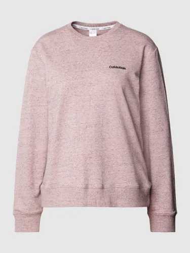 Calvin Klein Underwear Sweatshirt mit Label-Stitching in Flieder
