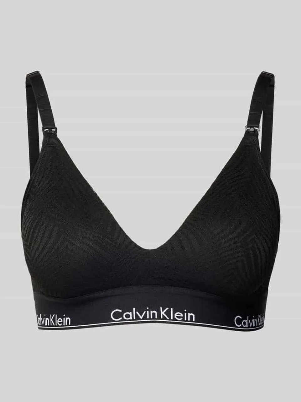 Calvin Klein Underwear Triangel-BH mit Spitzenbesatz Modell 'MODERN LACE' in Black