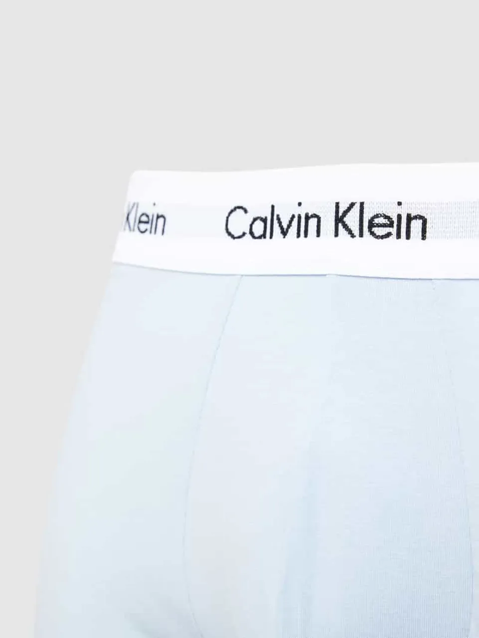 Calvin Klein Underwear Trunks im 3er-Pack mit elastischem Label-Bund in Blau