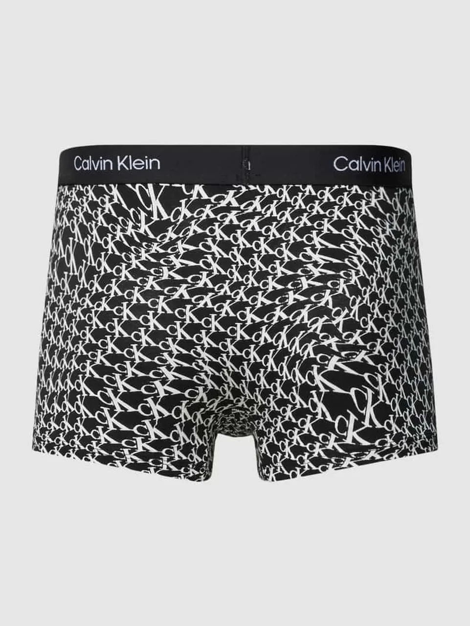Calvin Klein Underwear Trunks mit elastischem Label-Bund Modell 'CK 96' im 3er-Pack in Black