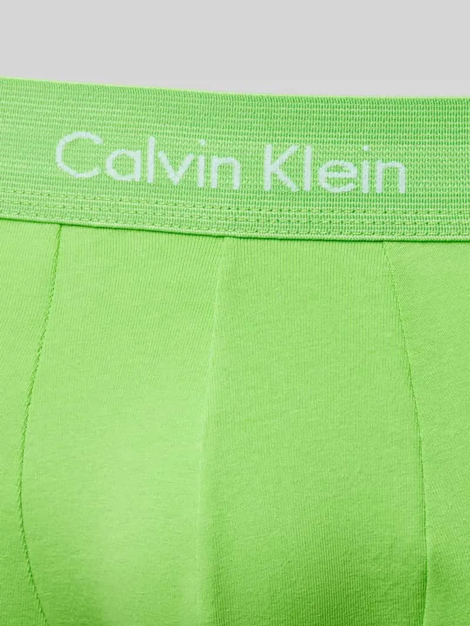 Calvin Klein Underwear Trunks mit elastischem Logo-Bund im 5er-Pack in Gelb