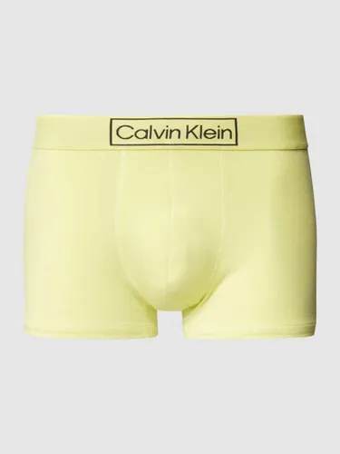 Calvin Klein Underwear Tunks mit Logo-Bund in Neon Gelb
