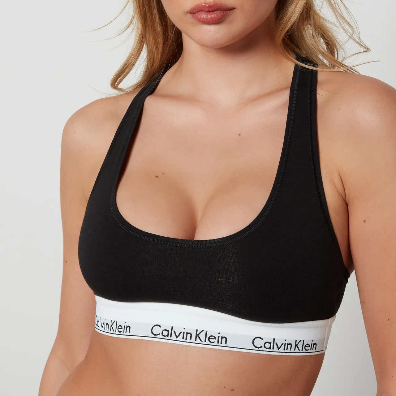 Calvin Klein Women's Modern Cotton Bralette - Black - L