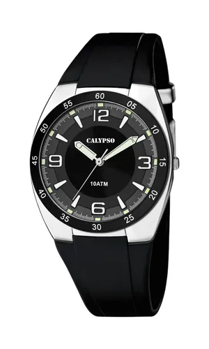 Calypso Herren Analog Quarz Uhr mit Plastik Armband K5753/3