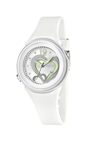 Calypso Mdchen Analog Quarz Uhr mit Silikon Armband K5576/1
