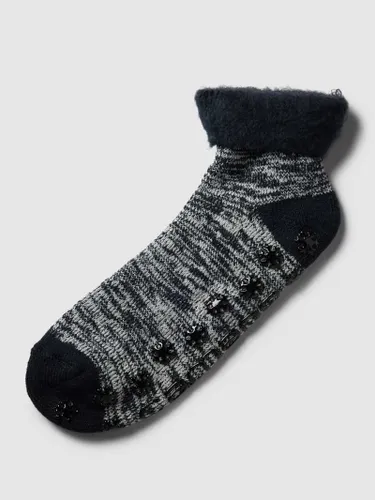 camano Socken mit Allover-Muster Modell 'WARM-UP' in Black