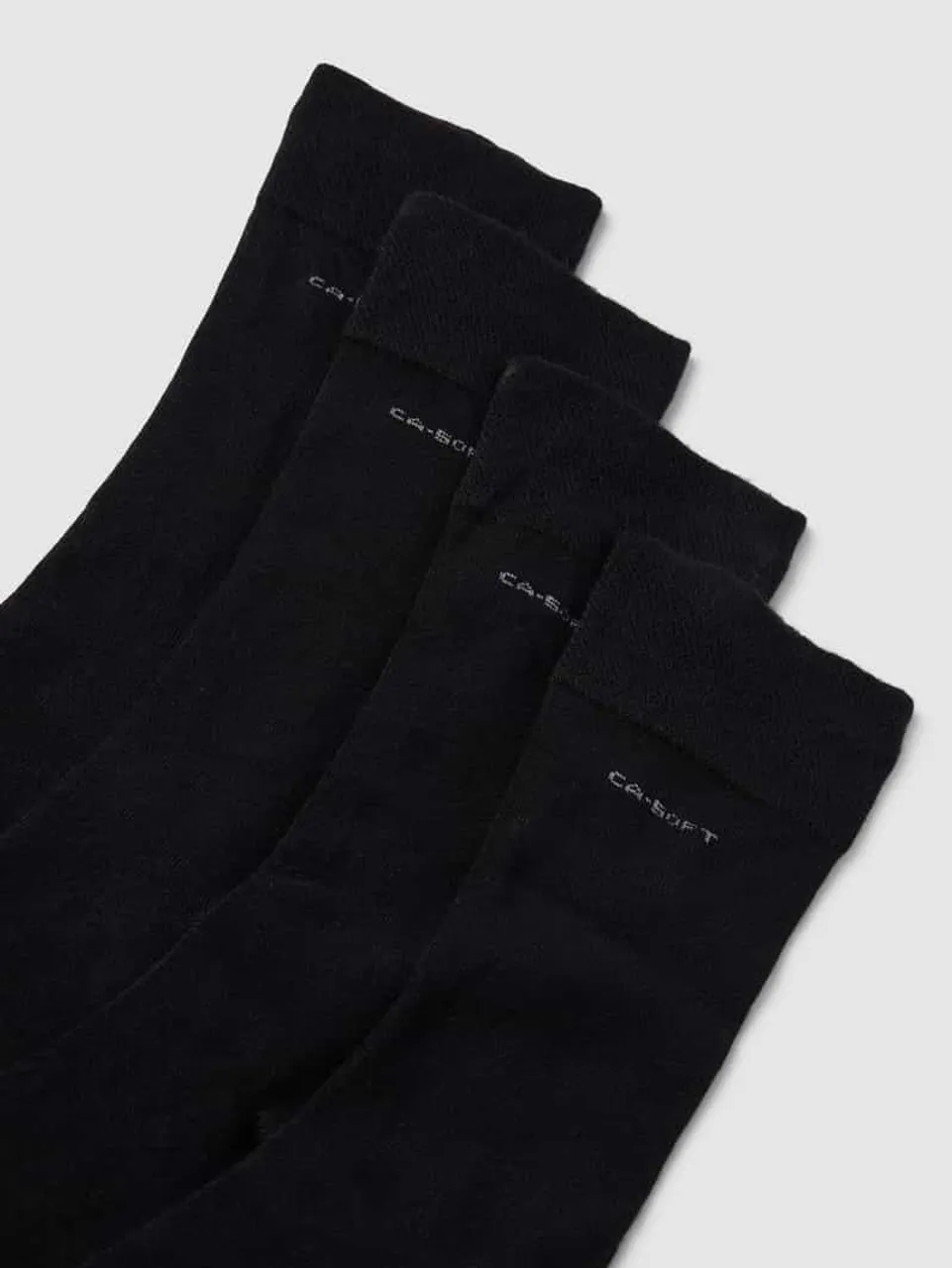 camano Socken mit Label-Detail im 4er-Pack in Black