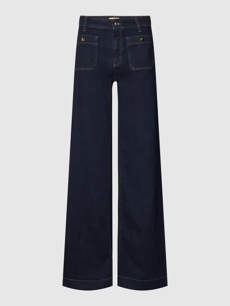 Cambio Bootcut Jeans mit weitem Bein Modell 'ADA' in Dunkelblau