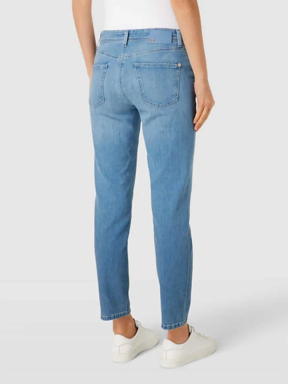 Cambio Regular Fit Jeans mit verkürzter Passform in Blau