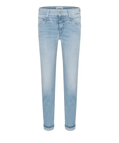 Cambio Regular-fit-Jeans Parla seam cropped, summer super bleached