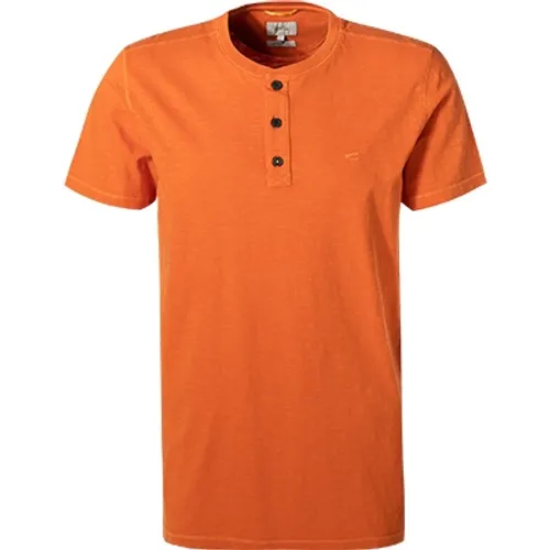 camel active Herren T-Shirt orange Baumwolle