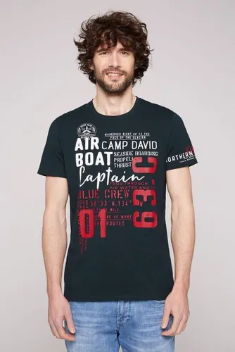 CAMP DAVID T-Shirt mit Logo-Artworks
