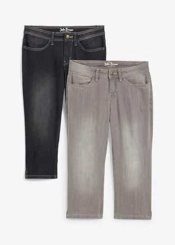 Capri-Komfort-Stretch-Jeans, 2-er Pack