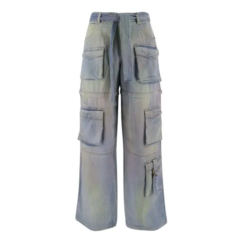 Cargo Denim Jeans mit Verstellbarer Taille Pinko