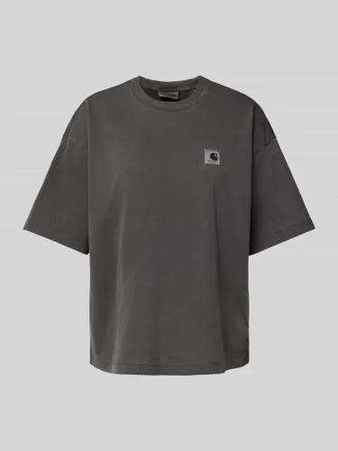 Carhartt Work In Progress Oversized T-Shirt mit Label-Patch Modell 'NELSON' in Black