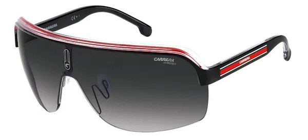Carrera Sonnenbrillen TOPCAR 1/N Black Red/Grey Shaded