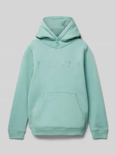 CARS JEANS Hoodie mit Label-Print Modell 'Smash' in Mint